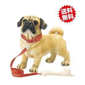 送料無料　ドアストッパー犬 　パグ　単品　オブジェ　アニマル　かわいい　ペット　エイチツーオー　北海道・沖縄・離島出荷不可