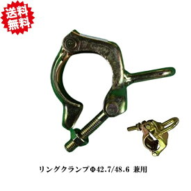 送料無料　フッククランプ　40個　単管パイプΦ48.6（Φ42.7兼用可能)　 農業資材 園芸用品 家庭菜園 沖縄・離島出荷不可