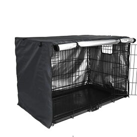 犬用 ケージカバー 犬猫用 防音 犬 ケージカバー ペット 屋内 屋外 犬小屋 ケージカバー ペットサークルカバー ケージカバー 風よけ 日よけ 雨よけ 犬用ケージカバー 取り付け簡単 折りたたみ 収納便利 遮光