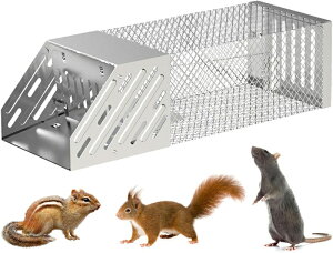 ネズミ捕りネズミ捕獲機 害獣捕獲機 ステンレス製 ネズミ捕り器 小型ネズミ ねずみとり ハツカネズミ 罠 好適 マウス や ハムスター 生きたまま 捕獲 フレンドリー 小動物 人道的 ネズミ捕