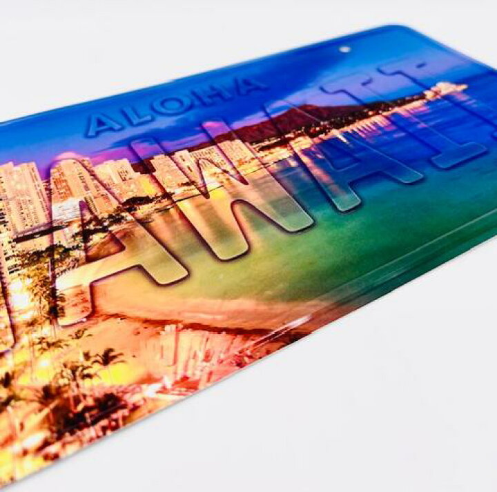 楽天市場】○o。ハワイ限定!!ハワイアン ナンバー プレート【HAWAII 