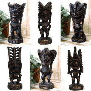○o。ハワイの神様 TIKI ティキ Lサイズ 金運 幸運 幸福 勝利長寿 LUCKY TIKI GOOD OF MONEY HAPPY KU GOD WINNER TIKI LONG LIFE TIKI ハワイアン雑貨 ハワイアンインテリア ハワイ雑貨 ハワイお土産 プレゼント