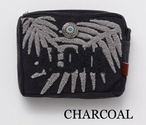 ○o。ハワイアン コーデュロイ生地 サガラ刺繍 ポーチ メイクポーチ レディース 化粧ポーチ コスメケース 小物入れ 雑貨インテリア ハワイアン雑貨 ハワイアンインテリア ビーチスタイル