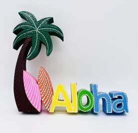 ○o。ハワイアン Aloha Beach 立体 トロピカルボード ヤシの木 置物 ハワイアン雑貨 インテリア ハワイアンインテリア ハワイ雑貨 マリン 西海岸 ハワイアン カリフォルニア ビーチハウス パームツリー アロハ ハワイ雑貨 ハワイインテリア。o○