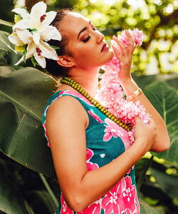 ○o。【Maunaloa】ハワイアン モキハナシングルレイ マウナロア レイ ハワイ雑貨 ハワイアン雑貨 ハワイアンインテリア フラダンス フラ小物 フラダンス雑貨 発表会 イベント お揃い ハラウ