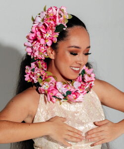 ○o。【Maunaloa】ハワイアン プアサクラ クリップ ヘアクリップ 髪飾り フラダンス ハワイ雑貨 ハワイアン雑貨 フラダンス フラ小物 マウナロア フラダンス雑貨 レイ 頭 ヘアアクセサリー 発