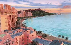 oBnCA LoXplG@(The view from the Sheraton). 35×55×1.8cm nCAG nCACeA Ǌ| v[g G nCG G A[g yY   nCv