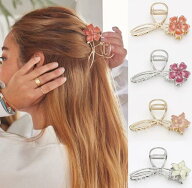 ○o。ハワイアン プルメリア ハイビスカス ヘアクリップ バレッタ 髪留め ヘアアクセサリー ハワイ雑貨 …