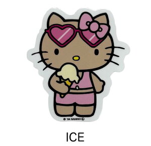 ○o。SANRIO ハワイアン 日焼けキティ シリーズ ステッカー シール 携帯 文房具 ハワイ お土産 サーフボード 可愛い 日焼け 人気 ハローキティー ハワイ雑貨 プレゼント子供 軽量 サンリオ HELLO