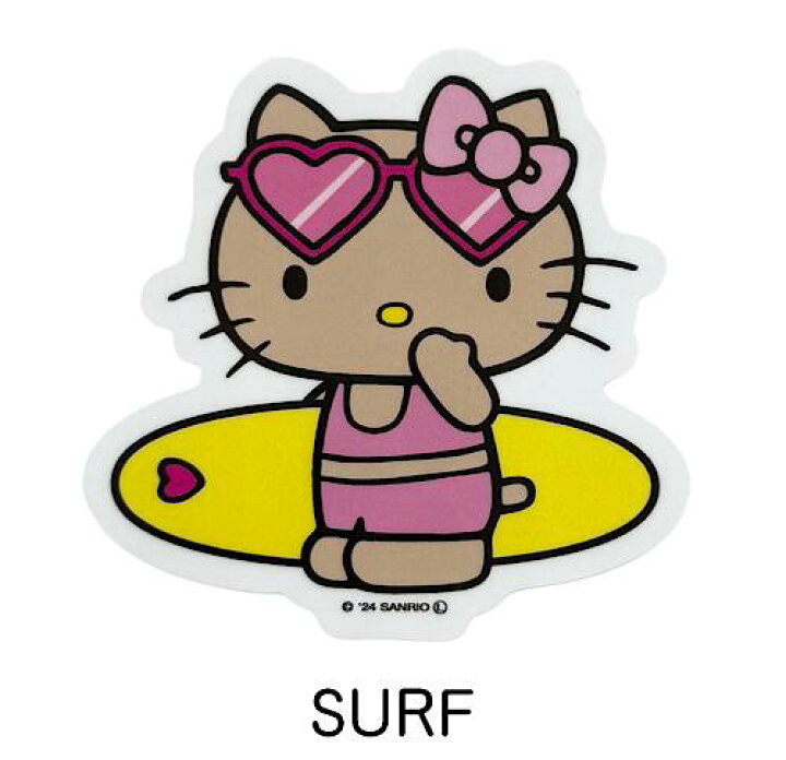 楽天市場】○o。SANRIO ハワイアン 日焼けキティ シリーズ ステッカー 