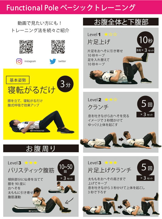 楽天市場】送料無料 KOBA式体幹トレーニング ファンクショナルポール 