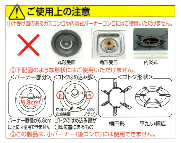 楽天市場】バーナーリングカバー ( 5枚入 × 2set ) ガステーブル 