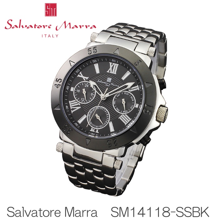 楽天市場】サルバトーレマーラ 腕時計 SM14118-SSBK Salvatore Marra