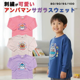 アンパンマン スウェット トレーナー サガラ刺繍 秋冬～春先 保育園 通園 中厚 乾きやすい 80 90 95 100 80サイズ 90サイズ 95サイズ 100サイズ アンパンマン だだんだん ドキンちゃん コキンちゃん 男女兼用 かわいい 高見え 写真映え 厚すぎない しっかり生地