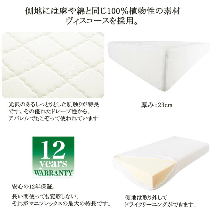楽天市場】【magniflex正規品】マニフレックス T75 ダブル（140×195 