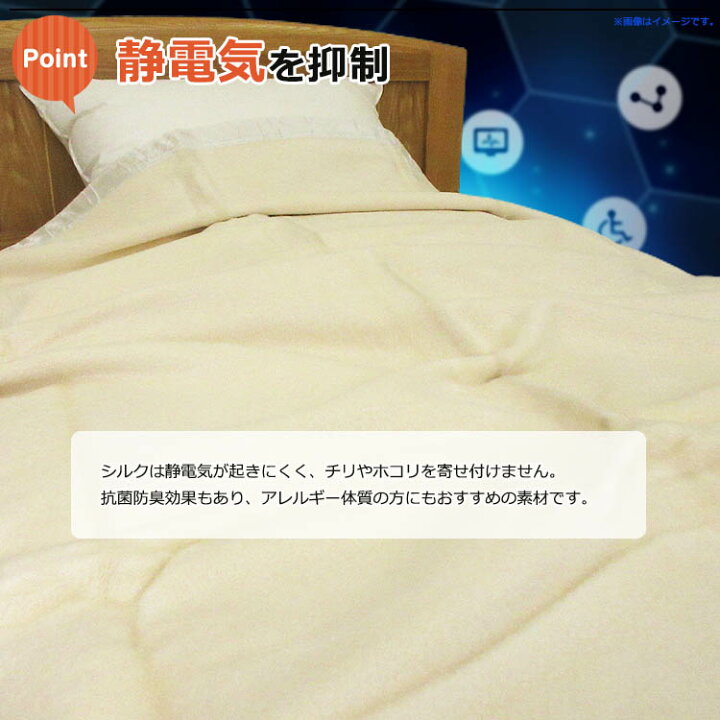 楽天市場】【2500円光触媒加工無料！】京都西川 高級シルク毛布(毛羽 