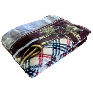 ポリエステル毛布(ブラウンのみ)「ジョーダン」 2枚合わせ毛布 シングル