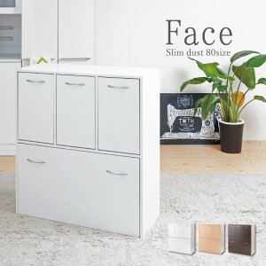 キッチンシリーズface ダストボックス 5分別 ゴミ箱 ホワイト