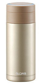 ステンレスマグボトル 340ml ゴールド　保温保冷共用水筒