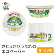 エコペーパープレート・ボウル・どんぶり [ペーパープレート 紙皿 角型 四角 仕切付き 仕切り ペーパーど…