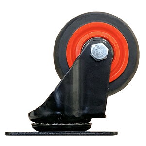台車・平台車用交換キャスター HL-150専用 RK-1B専用 3インチ タイヤ 75mm 自在輪 固定輪 1輪耐荷重60kg 静音 自在式 固定式 前輪 後輪 車輪 TPR樹脂製 ナイロン製 ばら売り 部品 単品