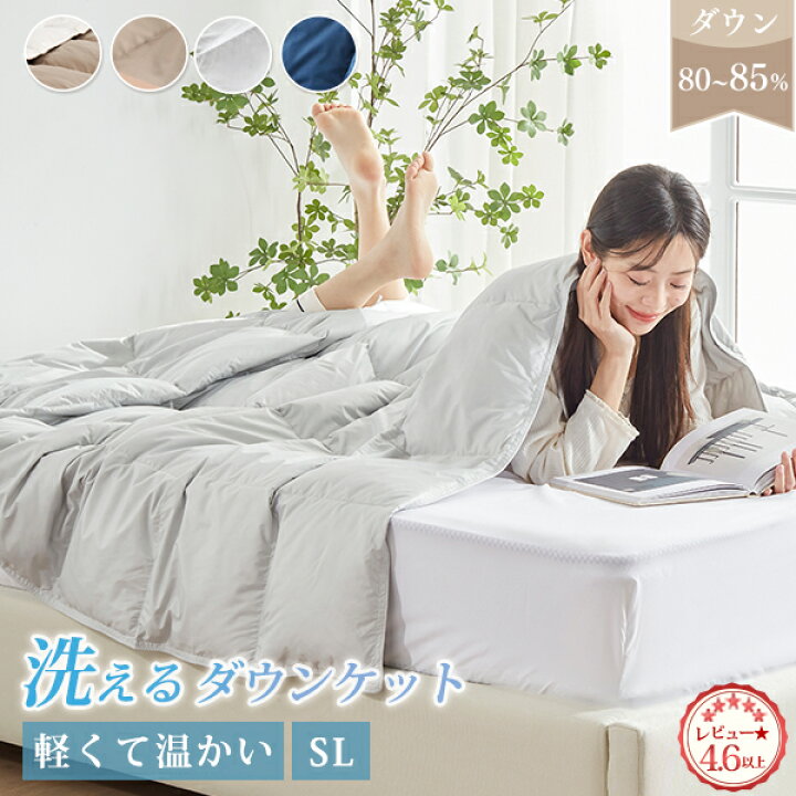 楽天市場】ポイント祭☆P10 ダウンケット シングル 羽毛肌掛け布団 