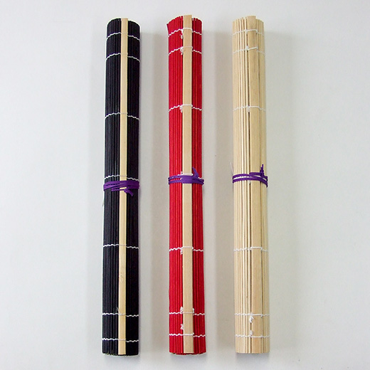 高品質新品 手織筆巻 33×35cm 黒 赤 白 書道用品 お歳暮 書道 竹製 メール便対応 習字