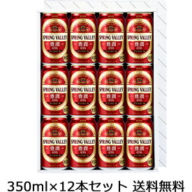 【送料無料（九州・沖縄除く）】キリン SPRING VALLEY スプリングバレー 豊潤 496 350ml×12本 ギフトセット 御年賀 母の日 父の日 お中元 敬老の日 御歳暮 プレゼント ギフト 贈答