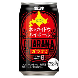 (送料無料(九州・沖縄除く)) 合同 ホッカイドウハイボールガラナ風味 350ml 缶 24本(1ケース)