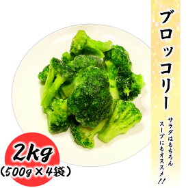 冷凍 ブロッコリー 2kg (500g×4袋) 常備に便利な冷凍野菜 業務用