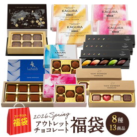 ［100セット限定！］フードロス削減 チョコレート スイーツ 福袋 8種13個セット　VAN DENDER KAGURA ラ・ロシェル【3～4営業日以内に出荷】【送料無料】フードロス 企画 セット 詰め合わせ［常温/全温度帯可］［賞味期限：2026年3月31日］