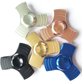 ハンドスピナー 高級 三枚羽 Hand spinner ストレス解消 おしゃれ 指 おもちゃ 回転 金属製 かっこいい カラフル 遊び方 おすすめ 送料無料 指先こまスピン