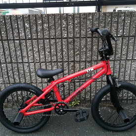 BMX 16インチ 子供 【ARES STN-AL 2022 Red】 kids bike キッズバイク 本格FREESTYLEバイク フラット BMX 子供車【送料無料】