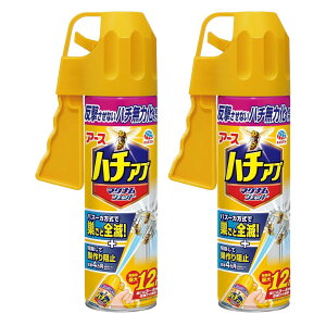 ハチアブマグナムジェット 550ml×2本 蜂退治 アシナガバチ クマバチ ミツバチ アブ ブユ クモ ケムシ カメムシ ムカデ 駆除スプレー 殺虫剤