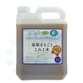 家庭まるごとこれ1本 4L 環境浄化微生物 家庭用クリーナー