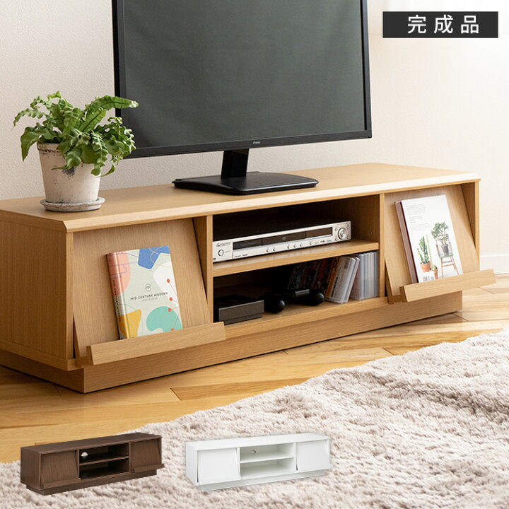 楽天市場 キャスター付き 完成品 テレビボード 幅1cm デルタ テレビ台 ローボード おしゃれ 木製 一人暮らし リビングボード Tv台 Tvボード 扉付き収納 フラップ扉 天然木 北欧 シンプル モダン ウォールナット おしゃれ家具 かわいい テレビラック 移動式 32型