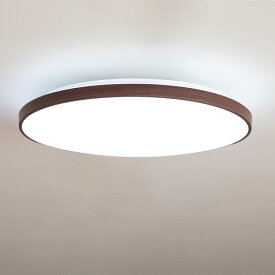 【760円OFF!12/4 20時~】リモコン付き LEDシーリングライト 6畳用 ルクサンク【11段階調光 丸型 木目調 昼光色 LED 照明 おしゃれ 照明器具 天井照明 北欧 電気 間接照明 和室 ダイニング照明 リビング照明 寝室 トイレ キッチン 子供部屋 シンプル 一人暮らし 引っ越し】