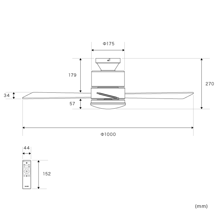 楽天市場】LEDシーリングファンライト バズー【3ブレード 3羽根