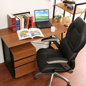 ワークデスク 幅120cm スマート ブックスタンド付き 【パソコンデスク スチール脚 机 デスク テーブル おしゃれ 家具 PCデスク 学習デスク 学習机 勉強机 オフィス ブラウン 収納 ブック シン