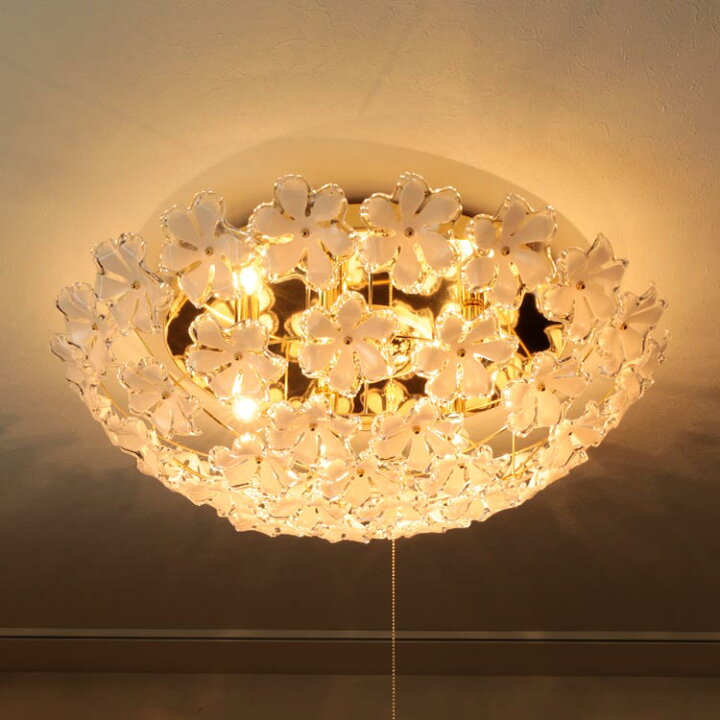 楽天市場】照明 シーリングライト 5灯 お花 の シャンデリア ブルーム  