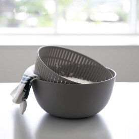 Colander&Bowl 米とぎにも使えるザルとボウル ライクイット【like-it ぼうる ざる 米研ぎ 軽量 プラスチック ボール 白米 キッチン用品 キッチン雑貨 キッチンアイテム 耐熱 そうめん水切り サラダ 日本製 お米 新生活 引っ越し祝い 女性 男性 料理 テレワーク 在宅】