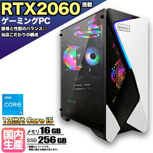 y10/1܂ŒlIzyg VizQ[~OPC fXNgbv p\R Q[~Op\R RTX2060 12 corei5 Windows11 10 SSD 256GB  16GB fXNgbvPC 1Nۏ   Q[ 