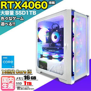 y10/1܂ŒlIzyg VizQ[~OPC fXNgbv p\R Q[~Op\R RTX4060 13 corei5 Windows11 10 SSD 1TB  16GB fXNgbvPC 1Nۏ   Q[ 