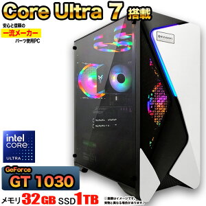 ySSԒlIzyIntel 15CPUځIzQ[~OPC fXNgbv p\R Q[~Op\R GT1030 Core Ultra 7 Windows11 10 SSD 1TB  32GB fXNgbvPC 1Nۏ   Q[ X