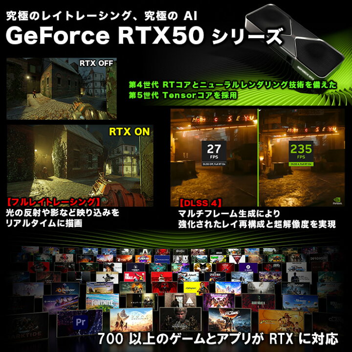 楽天市場】【RTX5060Ti×Ryzen7 5700X】ゲーミングPC 新生活応援 福袋 