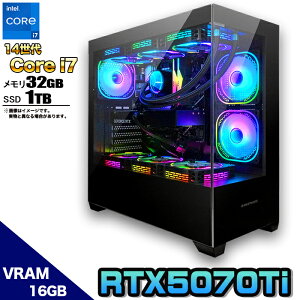 yŐVRTX5070Ti g Viz ȈՐ Q[~Op\R s[X Q[~OPC fXNgbv p\R Intel 14 corei7 RTX5070Ti Windows11 10 SSD 1TB  32GB ARGB fXNgbvPC 1N