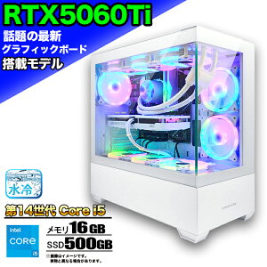 yBFԒlIzyRTX5060TiځzȈՐ Q[~Op\R s[X Q[~OPC fXNgbv p\R 14 corei5 RTX5060ti Windows11 10 SSD 500GB  16GB ARGB fXNgbvPC 1N