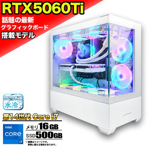 ySSԌ艿iIzyŐVRTX5060Tiz ȈՐ Q[~Op\R s[X Q[~OPC fXNgbv p\R 14 corei7 RTX5060ti Windows11 10 SSD 500GB  16GB ARGB fXNgbvPC 1N