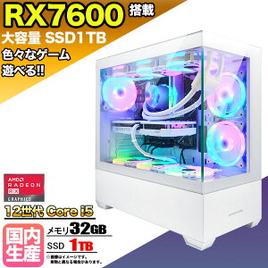 ySSԌ艿iIzyg Viz ȈՐ Q[~Op\R s[X Q[~OPC fXNgbv p\R 12 corei5 RX7600 Windows11 10 SSD 1TB  32GB ARGBΉ fXNgbv