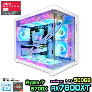 y}\lIzyRX7800XTځzQ[~Op\R Q[~OPC fXNgbv p\R AMD Radeon 7800XT Ryzen7 5700X SSD 500GB  16GB Windows11 10 fXNgbvPC ARGB  1Nۏ   